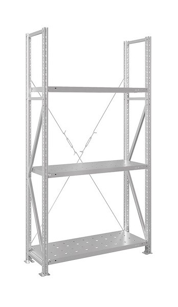Стеллаж MS U 2000х1000х400 3 перфорированные полки (300 кг)