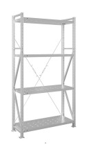 Стеллаж MS U 2000х1200х400 4 перфорированные полки (300 кг)