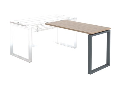 Брифинг-Приставка NTО 120 темный орех/антрацит